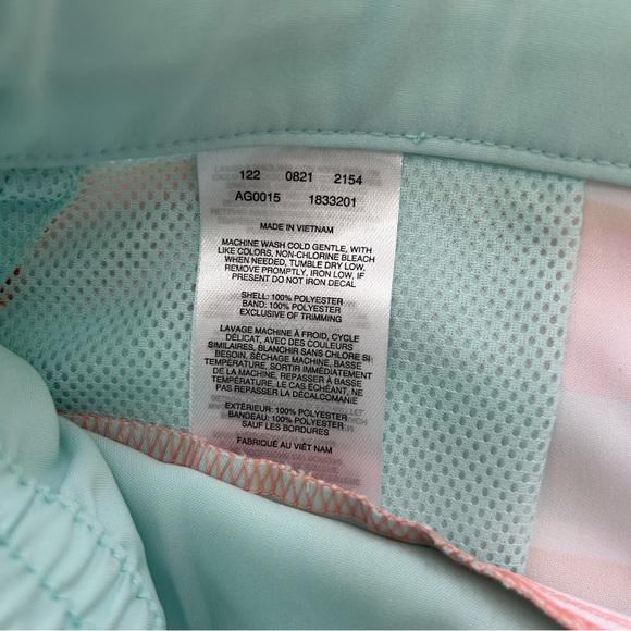 Columbia Omni Shade Swim Trunks Shorts Youth Large Striped Omni Wicking NEW - Picture 10 of 11